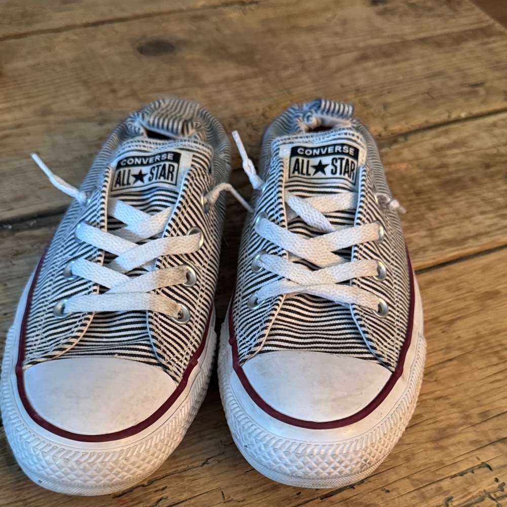 Converse Striped Black and White Sneakers
